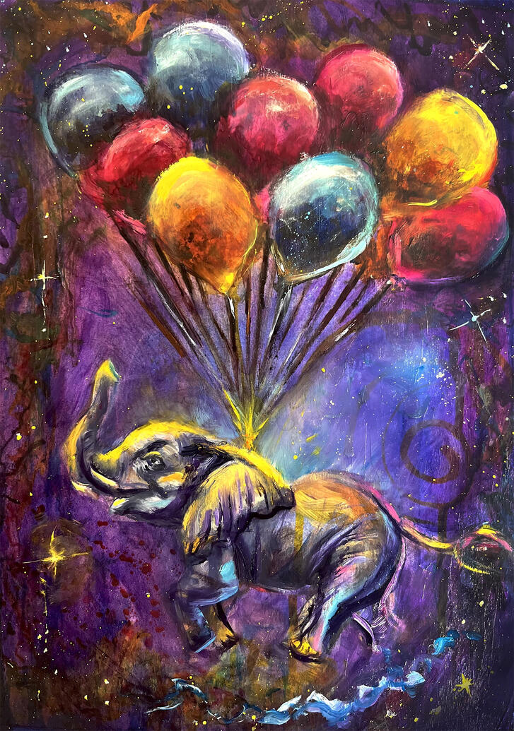 Elephant in Flight