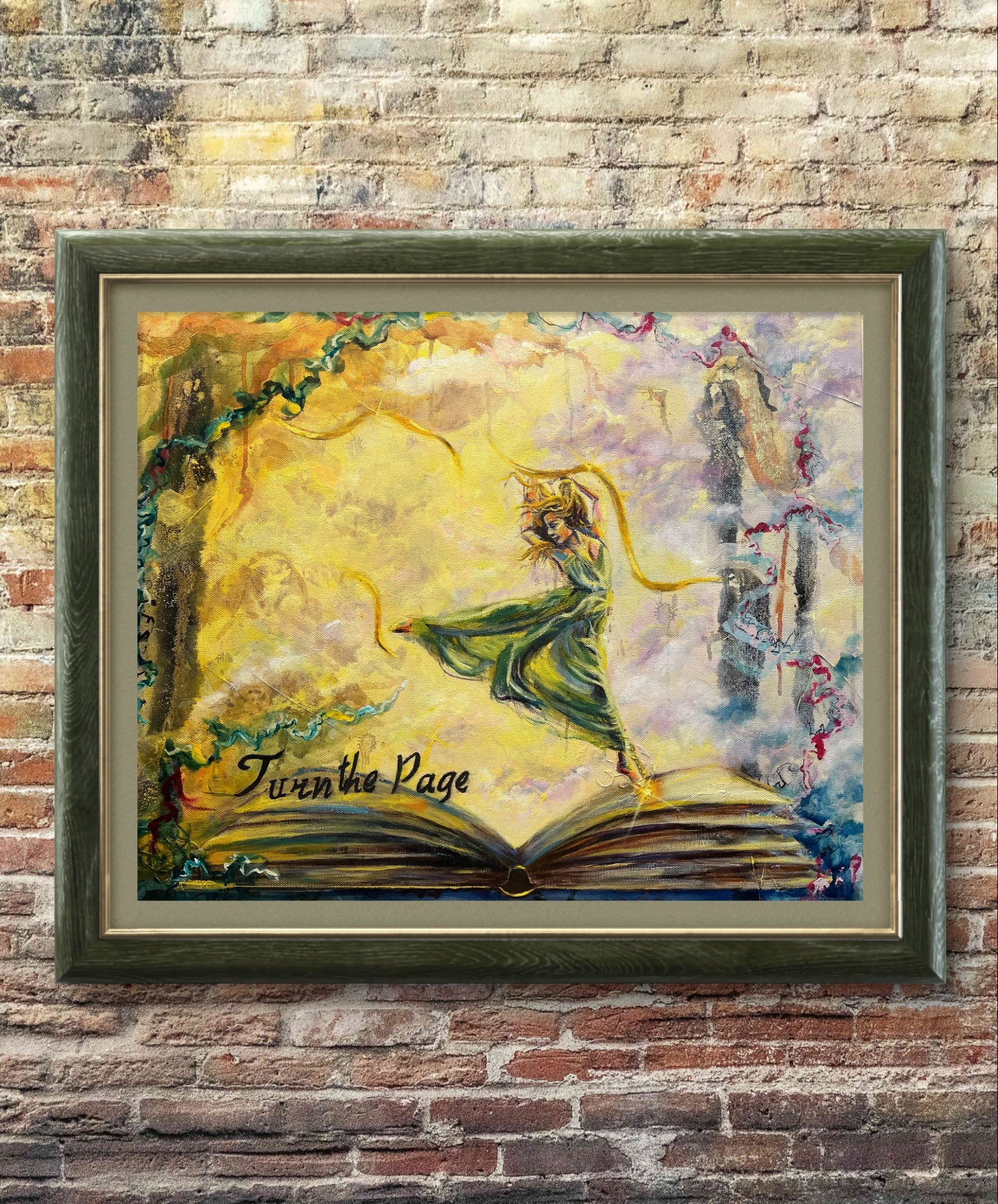 Inspiring Woman Dancing on Book Wall Art - Dance with Destiny Decor