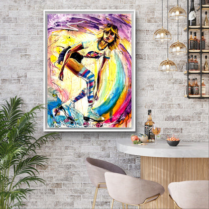 70s Roller Skating Retro Poster Print - Vintage Wall Decor for Skating Enthusiasts