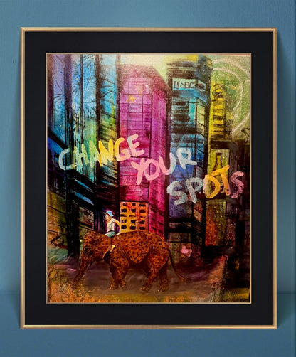 Whimsical Elephant Ride Wall Art Print - Time Square NYC Decor Poster