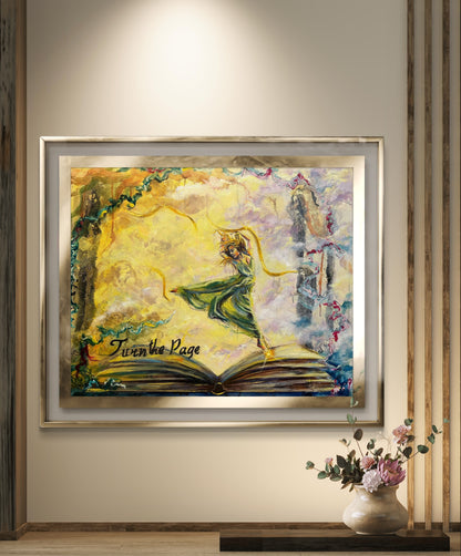 Inspiring Woman Dancing on Book Wall Art - Dance with Destiny Decor