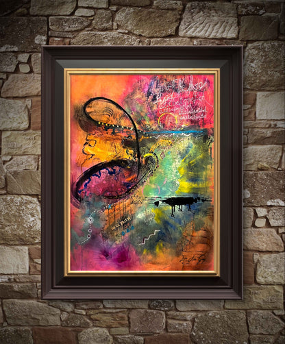 Harmonic Radiance of the Divine Spiritual Inspiring Abstract Wall Decor Poster Print