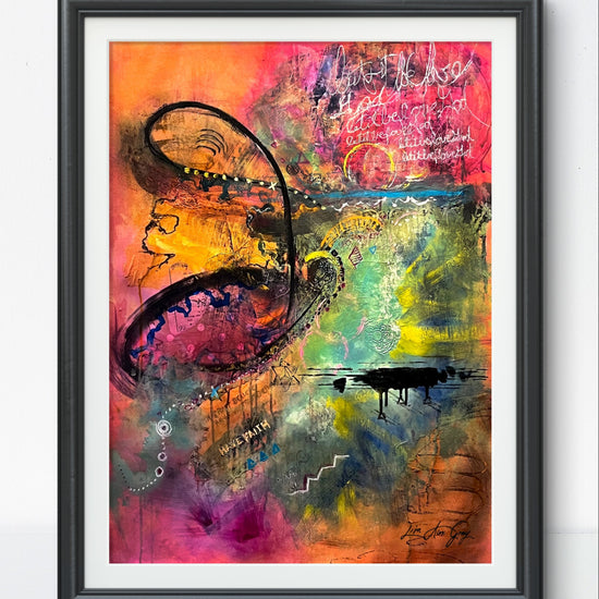 Harmonic Radiance of the Divine Spiritual Inspiring Abstract Wall Decor Poster Print