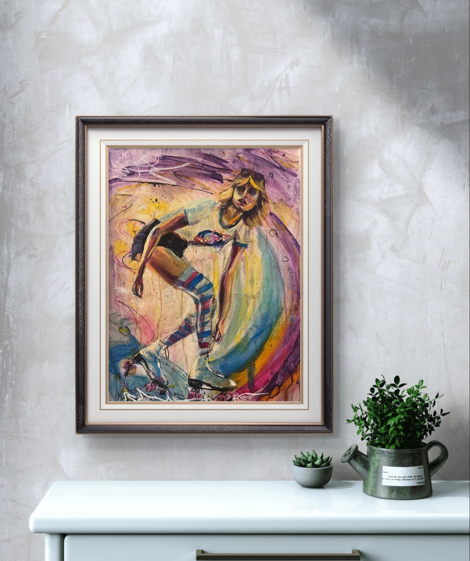 70s Roller Skating Retro Poster Print - Vintage Wall Decor for Skating Enthusiasts